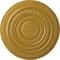 Ekena Millwork Oldham Ceiling Medallion (Fits Canopies up to 8 5/8"), Hand-Painted Iridescent Gold, 18"OD x 1 1/4"P CM18OLIGS - alternate 1